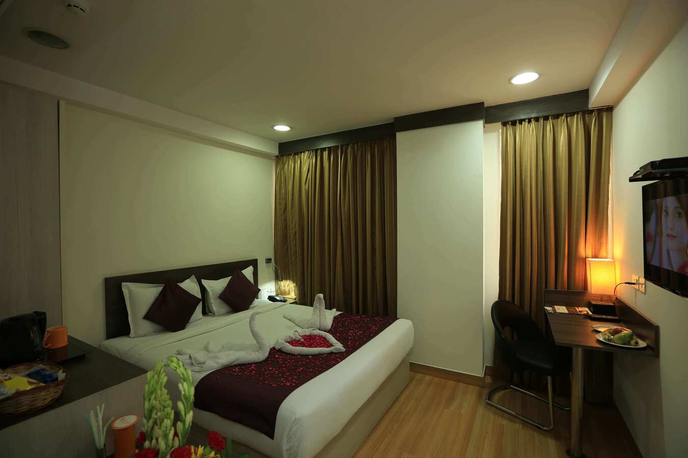 Hyphen business luxurious hotel room